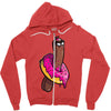 stickers Zipper Hoodie