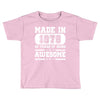 made in 1978 40 years of being awesome Toddler T-shirt