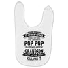 Super Cool Pop Pop Of A Freaking Awesome Grandson Baby Bibs