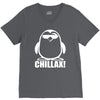 penguin chillax funny new V-Neck Tee