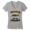 Super Cool Granddaughter Of A Freaking Awesome Pop Pop Women's V-Neck T-Shirt