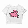 flying pig Crop Top