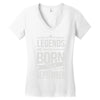 legends are born in september Women's V-Neck T-Shirt