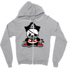 pirate panda Zipper Hoodie