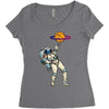 astronaut basketball planet Women's Triblend Scoop T-shirt
