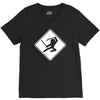 ninja crossing sign V-Neck Tee