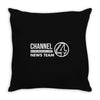 anchorman   channel 4 outside broadcast Throw Pillow