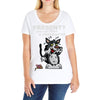 anxious cat Ladies Curvy T-Shirt