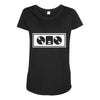 dj turntables club Maternity Scoop Neck T-shirt