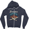 grandpa the pilot the myth the legend Zipper Hoodie