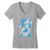 BORN TO BE AWESOME Women's V-Neck T-Shirt