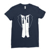 disheveled tuxedo Ladies Fitted T-Shirt