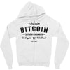 Bitcoin Satoshi Nakamoto In Crypto We Trust Zipper Hoodie