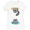 portal cat Ladies Fitted T-Shirt