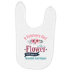 A February Girl Like A Flowers Baby Bibs