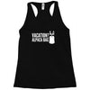 vacation alpaca bag animal humor funny Racerback Tank
