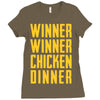 winner winner chicken dinner 2 Ladies Fitted T-Shirt