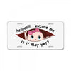May Peeking Out Baby Girl License Plate