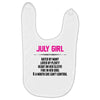 July Girl Hated By Many Baby Bibs