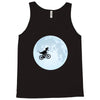 Biker Dinosaur - Dinosaur Riding A Bike To The Moon Tank Top