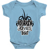 Kraken Loves Boat Baby Bodysuit