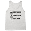 Don't drown crash walk Tee Swim Bike Run Triathle Tank Top