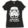 support the troops Ladies Fitted T-Shirt