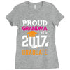 Class of 2017 Proud Grandma Graduation Ladies Fitted T-Shirt
