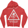 warning god of thunder Zipper Hoodie