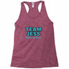 team jess Racerback Tank