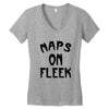 naps on fleek girls Women's V-Neck T-Shirt