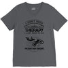 I Don't Need Therapy Just to Go Mountain Biking V-Neck Tee