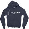 Cat Math Zipper Hoodie
