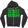 world's okayest irish Zipper Hoodie