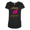 happy halloween new Maternity Scoop Neck T-shirt