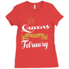 queens are born in february Ladies Fitted T-Shirt