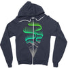 aurora borealis Zipper Hoodie