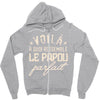 voila a quoi ressemble le papou parfait2 Zipper Hoodie