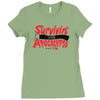 survivin' Ladies Fitted T-Shirt