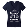 I Am One Blessed Granny Women's V-Neck T-Shirt