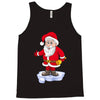 father christmas ringing xmas bells santa Tank Top