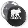 new bear deer beer funny Pin-back button