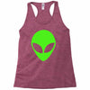 uomo alieno ufo stampa verde fluo divertente mitiche Racerback Tank