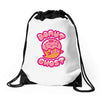 donut ghost Drawstring Bags