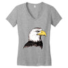 bald eagle Women's V-Neck T-Shirt