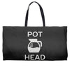 pot head coffee lover Weekender Totes