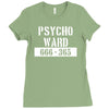 psycho ward  funny  fancy dress horror halloween mental health Ladies Fitted T-Shirt