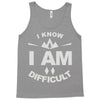 i know i am difficult ski mountain Tank Top