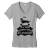 I Am Dachshund Actually In A Very Commited Relationship Women's V-Neck T-Shirt