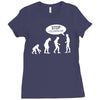 banksy funny human evolution indie Ladies Fitted T-Shirt